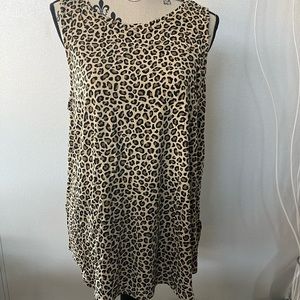Old Navy Women XL Spandex Leopard Maxi Tank Top, NWT, Excellent Condition,summer